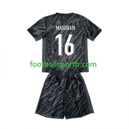Tenue France Mike Maignan 16 Gardien Enfant Exterieur UEFA Euro 2024 Maillot de Foot